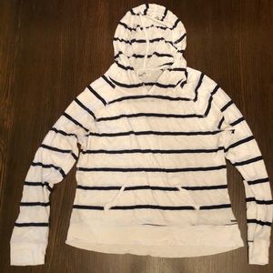 Striped hoodie shirt